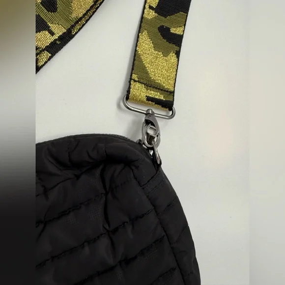 THINK ROYLN Black Quilted Bag with Camouflage Strap - Picture 5 of 9